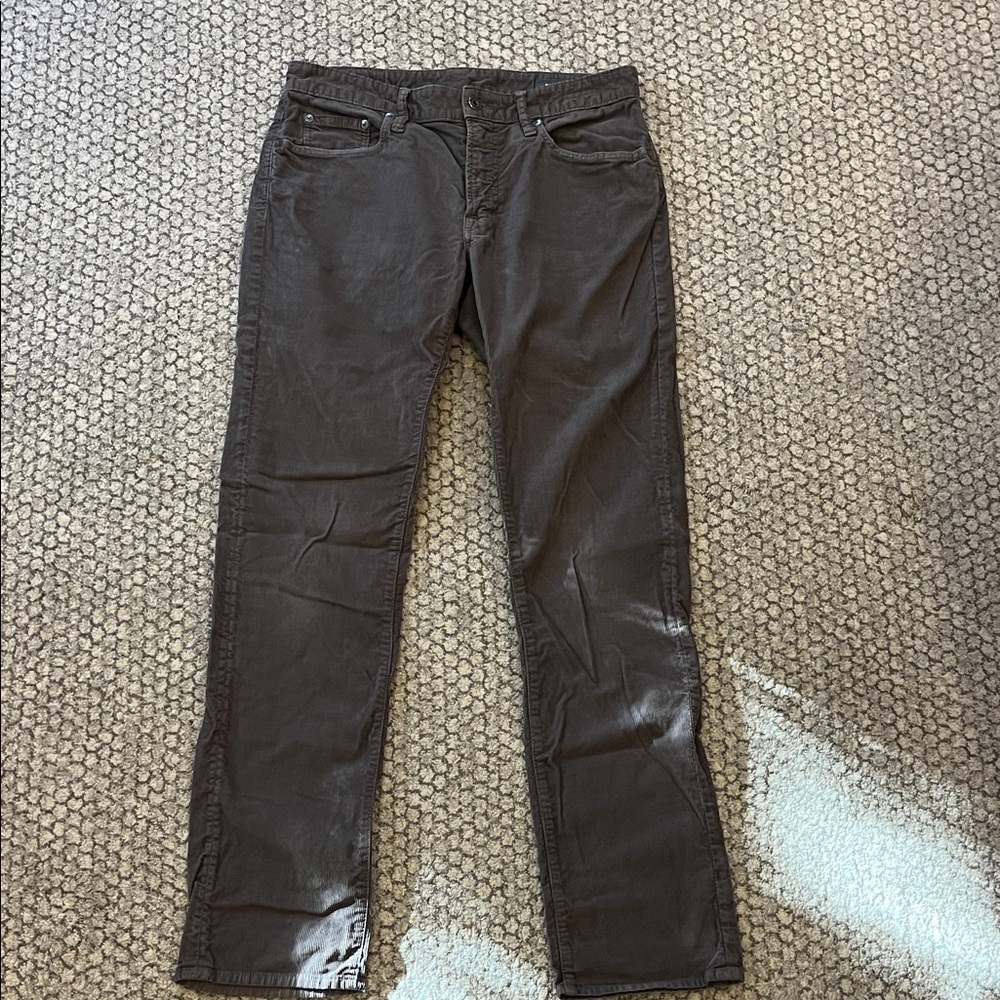 Bonobos Men's Grey Corduroy 5 pocket Jean size 31/32
